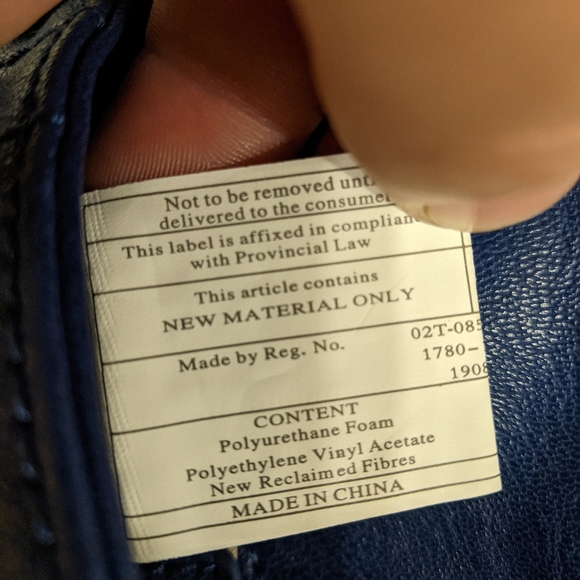 Women's Fiore hand bag Navy Blue and Gold - Picture 7 of 7